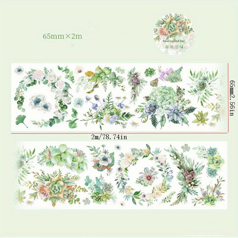 Rose Flower Series Paper Tape 2m Roll