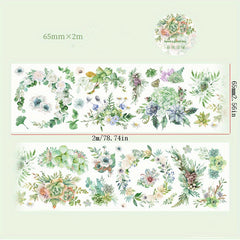 Rose Flower Series Paper Tape 2m Roll