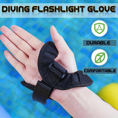 Diving Flashlight Wrist Mount Glove Holder Scuba Gear