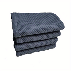 4pcs 100% Cotton Bath Sheet Waffle Weave Kitchen Bathroom Dish Cloths
