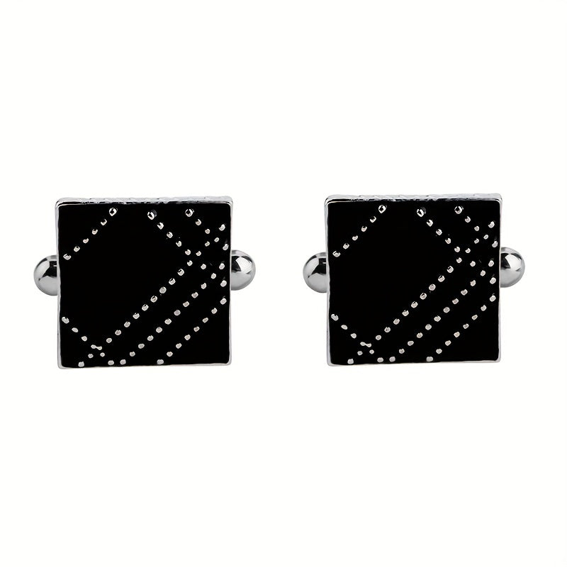 Geometric Spotted Shirt Cufflinks Accessories