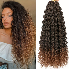 45 72 Cm Deep Wave Twist Crochet Hair Extensions Synthetic Ocean Wave