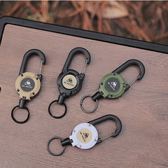 Keychain Carabiner Backpack Buckle Retractable Key Chain