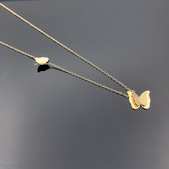 1pc Stainless Steel Butterfly Necklace Birthday Christmas