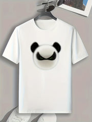 Brushy Head Print Men's Graphic T-shirt Casual Comfy Tees For Summer