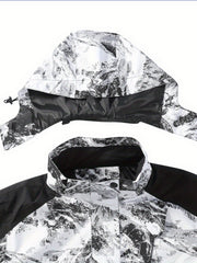 Stylish Soft Shell Hiking Jacket with Detachable Hood