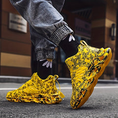 Men's Camouflage Breathable Lace up Sneakers