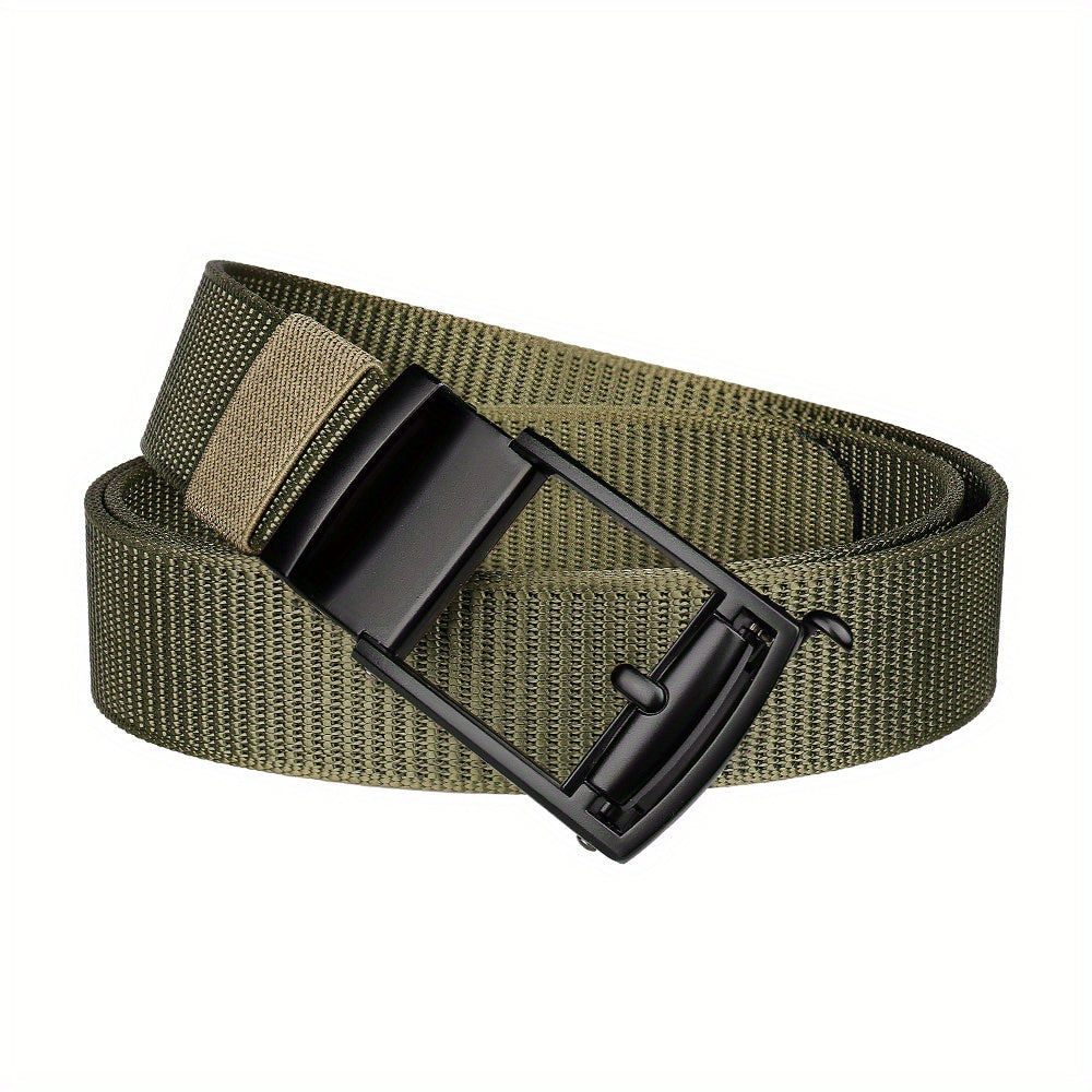 Men's Ratchet Leather Belt for Casual & Business Pants
