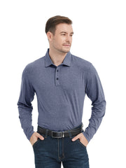 HovSiyla Men's Long Sleeve Golf T Shirt Quick Dry Moisture Wicking