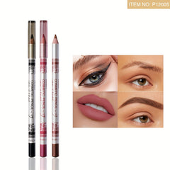 12 Colorful Eyeliner Pencil Set Waterproof Smudge Proof Long Lasting Makeup