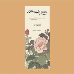 50pcs Vintage Thank You Sticker Seal Label for Manicures, Journal, Gift Wrap