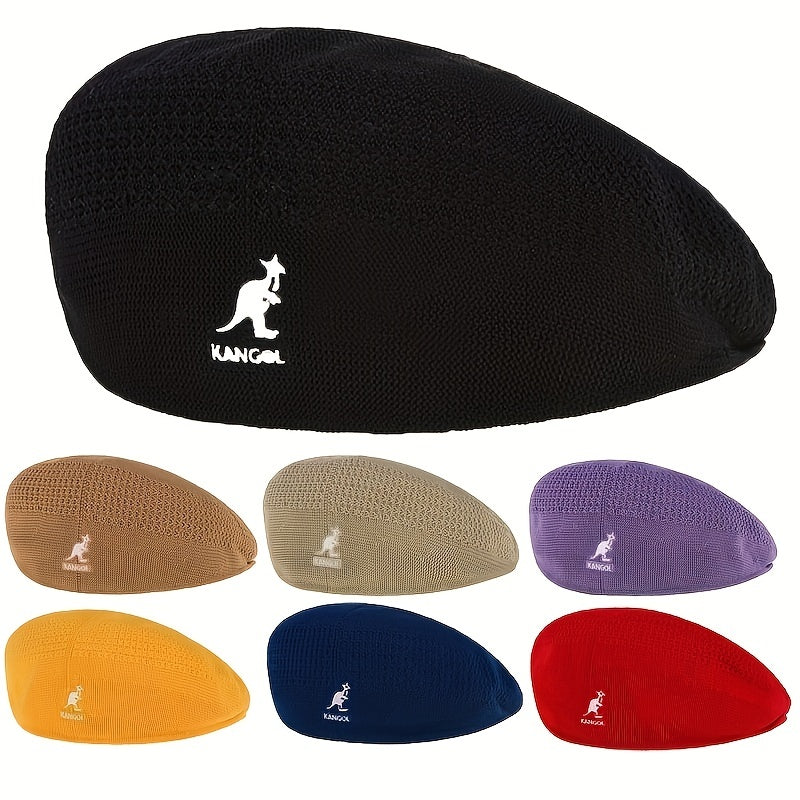 Unisex Animal Embroidery Beret Casual Newsboy Cap Painter Hat