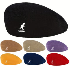 Unisex Animal Embroidery Beret Casual Newsboy Cap Painter Hat