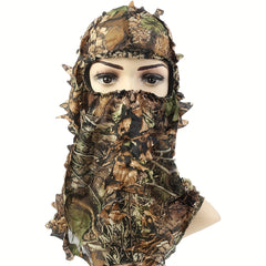 Leafy Camo Ghillie Face Cover 3D Hat Halloween Costume