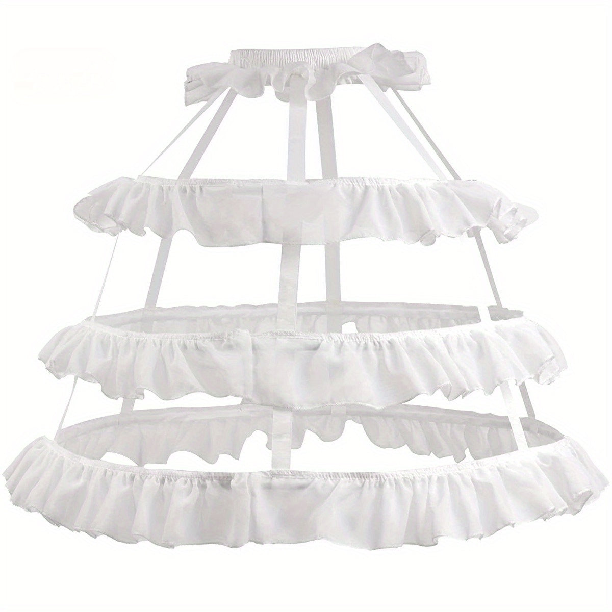 Ruffled Bustle Wedding Petticoat for Gown Jersey Bridal Accessories
