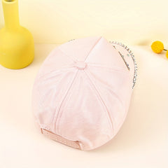 Pink Glitter KISS Patch Baseball Cap Y2K Dad Hat