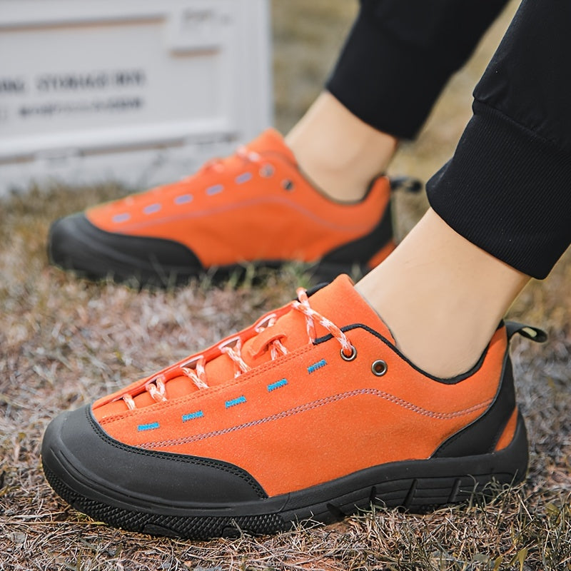 Men's Outdoor Lace Up Hiking Shoes Wear-Resistant Non-Slip