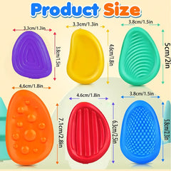 Soft Silicone Relax Stones Sensory Fidget Toys Halloween Christmas Winter