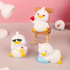 Duck Resin Ornaments Small Yellow Duck Creative Car Christmas Home Decor