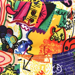 Abstract Cartoon Graffiti Bucket Hat Print Casual Fisherman Cap Unisex