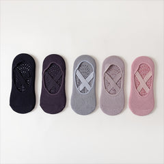 Cross Straps Yoga Socks Towel Bottom Non Slip Breathable Grippers