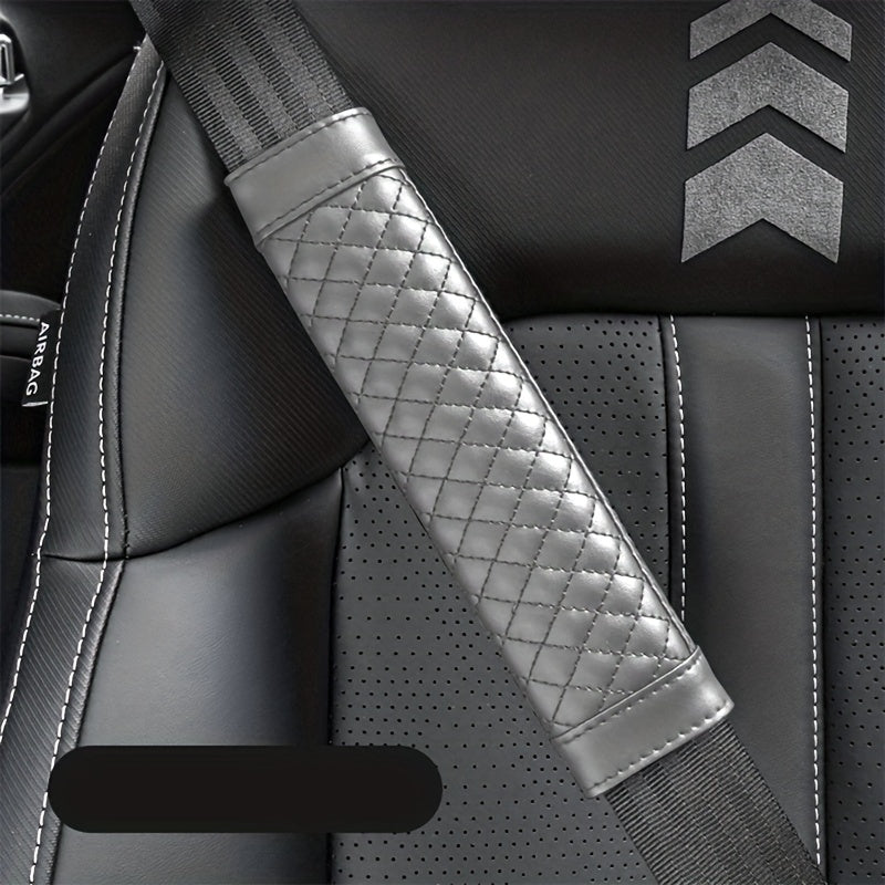 Car Seat Belt Shoulder Protector Faux Leather Cover