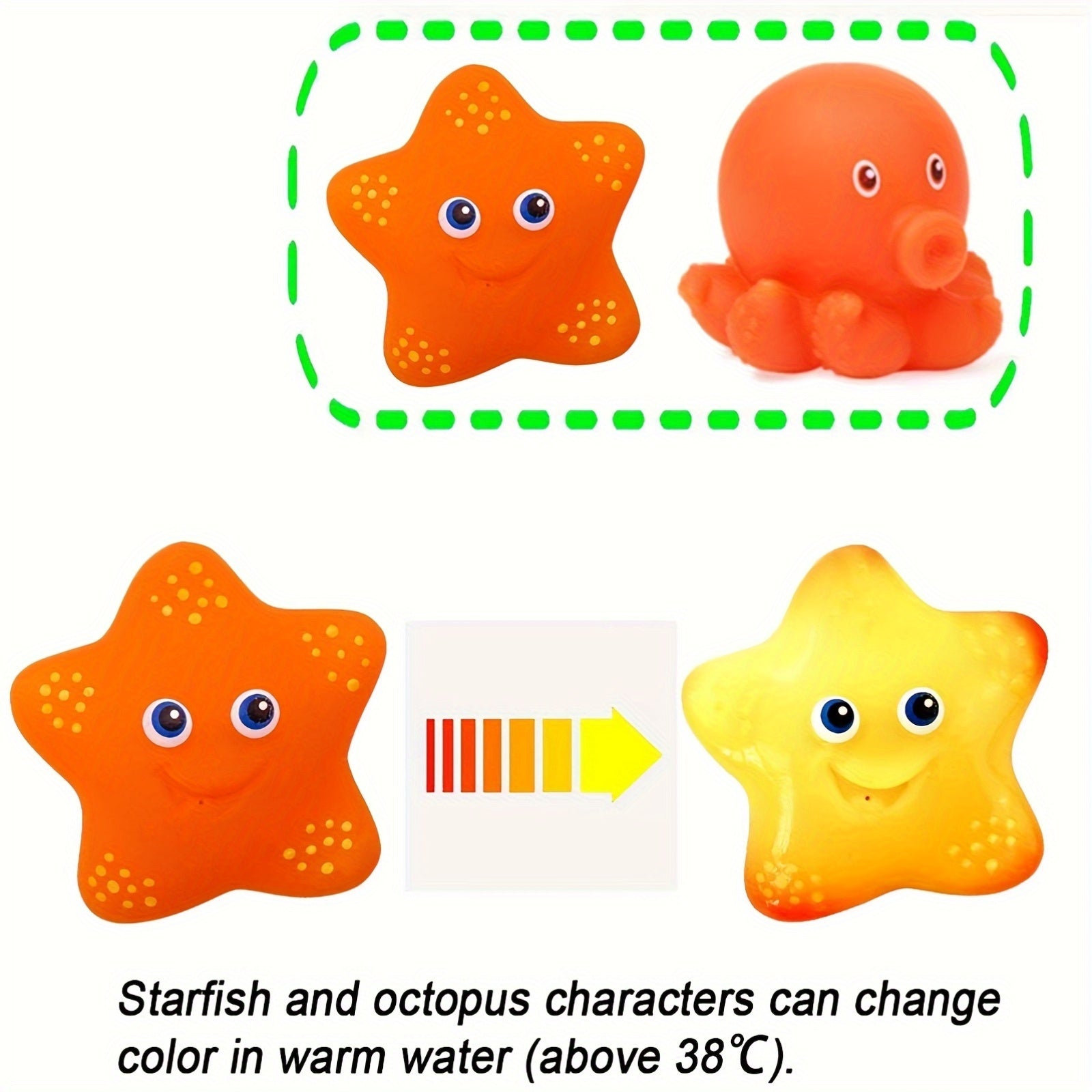 7pcs Bath Toy Set Fishing Floating Animal Toys Water Spraying Fish Net Game