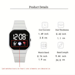 LED Electronic Watch Men's And Women's Students Casual Sports Kids Watch