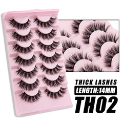 Wispy Mink Lashes 3D Cat Eye Pack 7 Pairs False Eyelashes