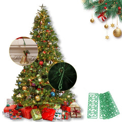 100pcs Green Decorative Hook Christmas Halloween Year Decoration