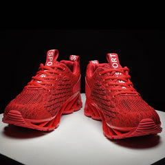 Men's Fish Scale Blade Sneakers Lightweight Breathable Sport Shoes