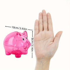 PVC Piggy Bank Money Saving Jar Cartoon Ideal Birthday Gift