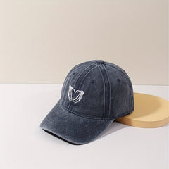 Skull Embroidered Baseball Cap