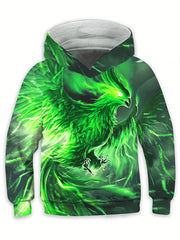 Boys T Shirt Long Sleeve Hoodie 3D Print Sports Stylish Outdoor Indoor Hoodie