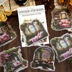 30pcs Vintage Study Garden Yard Stickers Scrapbooking Waterproof