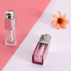 Square Lip Glaze Empty Tube Large Brush Head Long Lasting Waterproof