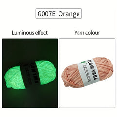 Luminous Crochet Yarn Soft Yarn for DIY Projects 45m 50g