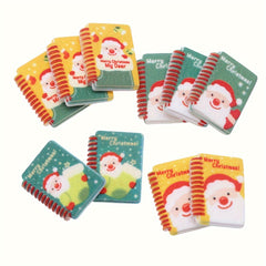 4pcs Resin Notebooks Dollhouse Christmas Decorations