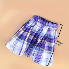 1pc Plaid Pleated Skirt Student Uniform Short Skirts Doll Clothes For 1 6 Doll