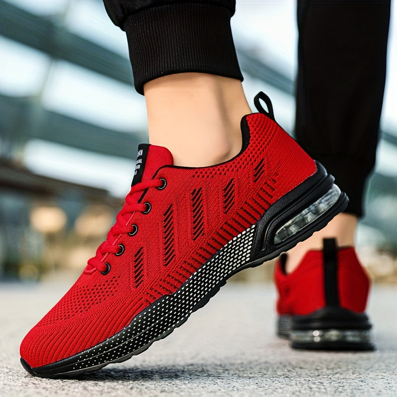 Men's Air Cushioned Lace up Sneakers Comfortable Shoes