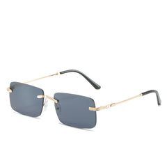 ENSAEJOE Men's Gradient Lens Rimless Casual Glasses