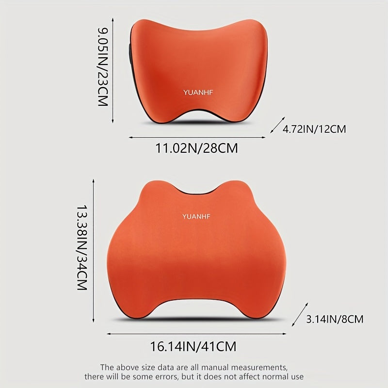 Memory Foam Car Neck Pillow Waist Cushion for Driving Auto Headrest Pillow