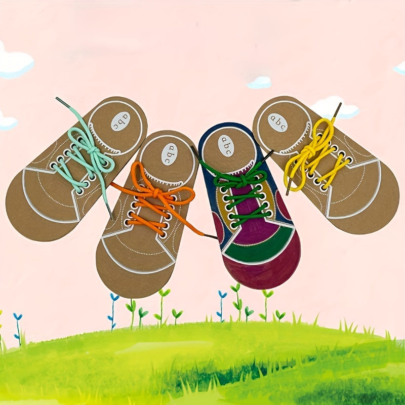 Children's Park Corner Toys Activity Living Area Self Learning Shoelaces Set