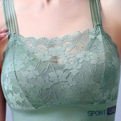 Lace Wireless Bra Breathable Trim Lingerie