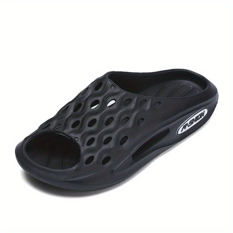 Men's Cloud Slides Pillow Slippers Lightweight Open Toe Shoes For Indoor Outdoor