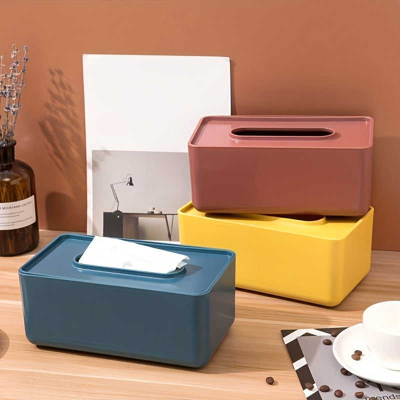 Desktop Tissue Storage Box for Home and Car Use