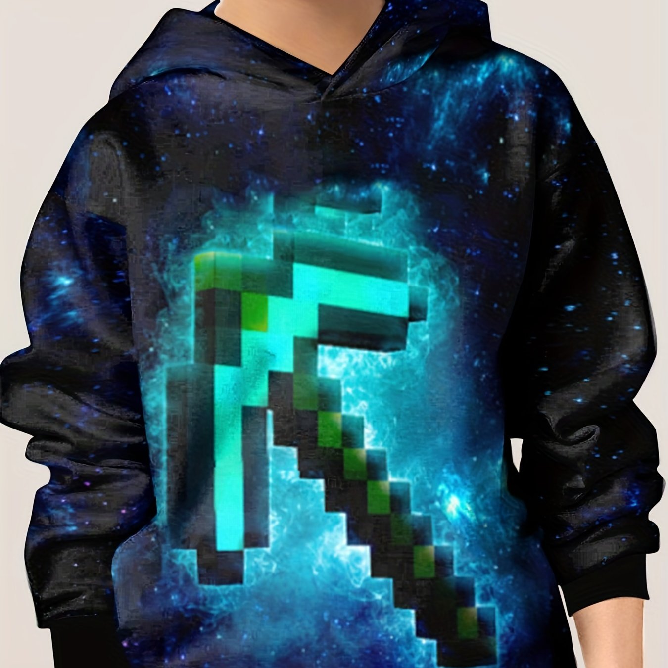 Kids Arrow Pattern Hoodie Unisex Pullover Long Sleeve Top