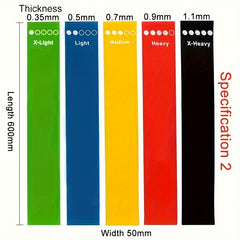 5pcs TPE Elastic Resistance Bands for Yoga Exercise & Stretching