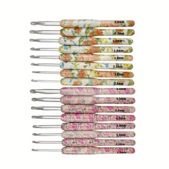 8pcs Crochet Hooks Set Knitting Tool Suit Crochet Printing Aluminum