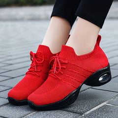 Women's Breathable Jazz Sneakers Lightweight Non slip Dance Shoes